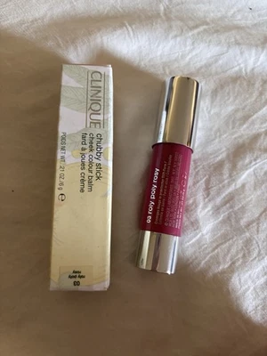 Bálsamo Clinique Chubby Stick color mejilla en Roly Poly Rosy 0,21 oz tamaño completo - nuevo en caja Foto 1 de 4