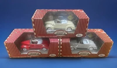 GEARBOX COLLECTIBLE 1940 FORD DELUXE COUPE PEDAL DRIVEN CAR DIECAST LOT OF 3 - Image 1 of 4