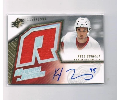 2005-06 SPx #229 Kyle Quincey JSY AU RC 1152/1999 ref.643 - Image 1 of 3
