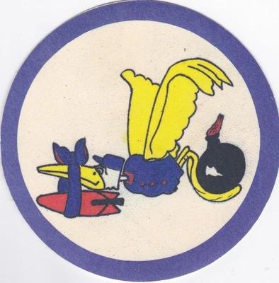 WW2 US Army Uniform Jacket Patch, 417th Bombardment Squadron, Leather - Image 1 of 2