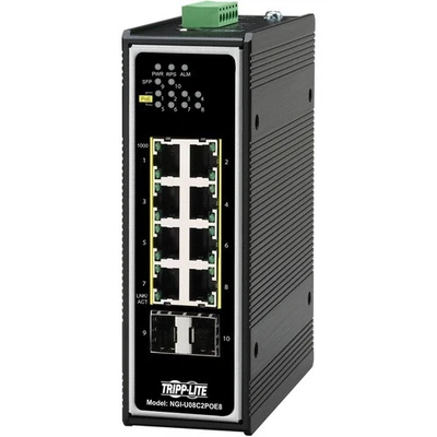 Eaton Tripp Lite Series 8-Port Unmanaged Industrial Gigabit Ethernet Switch - 10 - Image 1 of 4