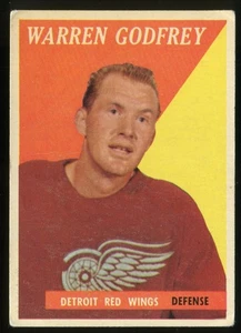 1958-59 Topps #58 Warren Godfrey Detroit Red Wings - Picture 1 of 2