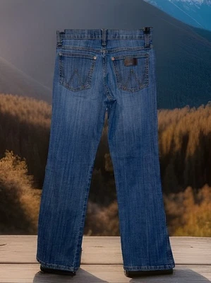 Bota relajada retro Wrangler para niños 14S 26x27 Ranch Rodeo Western Cowgirl Foto 1 de 4