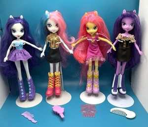 2013 MLP My Little Pony Equestria Girls Fashion Doll Lot of 4 Original Series 1 - Picture 1 of 9