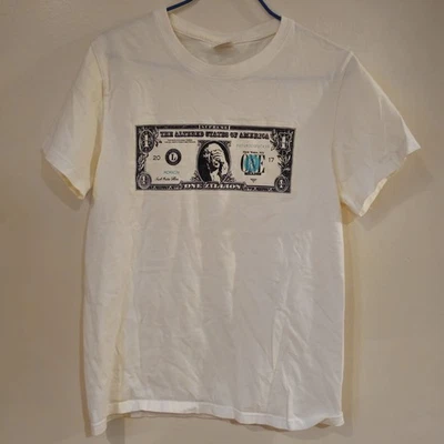 Camiseta Supreme One Dollar Blanca Hecha en EE. UU. 100 % Algodón Mujer Talla Pequeña  Foto 1 de 4