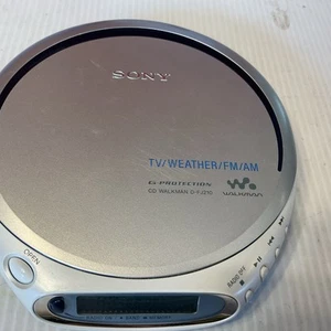 Sony CD Walkman D-FJ210 Compact Disc Portatile FM-AM TESTATO FUNZIONA DISCMAN - Foto 1 di 9