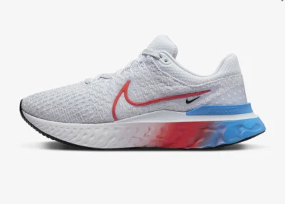 Nike React Infinity Run Flyknit 3 DV2178-001 para mujer EE. UU. 7,5 gris azul NUEVO $160 Foto 1 de 4