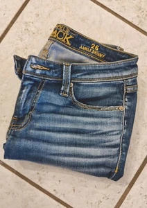 Buckle black Fit No 53 Ankle Skinny Size 26 Destroyed Stretch - Picture 1 of 6