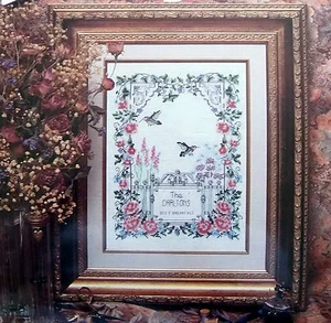 * Erbstück Schatz Kreuzstich WILLKOMMEN Kit ~ GARTENTOR ~ 9 X12 1993 Neu in Verpackung - Bild 1 von 3