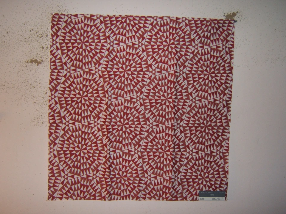 Beacon Hill, Shamiana, Geometric Novelty, Remnant, Color Vermillion - Image 1 of 1