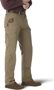 Wrangler Riggs Workwear Ranger Relaxed Fit Size 36x32  Ripstop Fabric Beige - Picture 1 of 15
