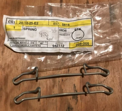 Brake Front Caliper Springs (Pair)  Saab 900 88-93 and 9000 non-ABS      - Image 1 of 2