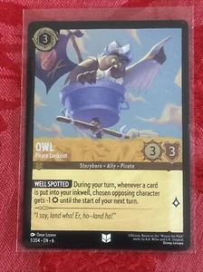 FOIL Lorcana Azurite Sea - Owl - Pirate Lookout - 1/204 - FOIL - Picture 1 of 7