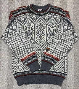 Dale of Norway Wollpullover L 1994 Lillehammer Olympia Fair Isle 90er Iconic - Bild 1 von 18