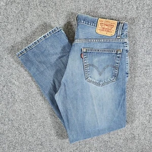 Pantalones de mezclilla Levis 559 relajados rectos lavado medio azul etiqueta para hombre 34x30 real 32x29 - Imagen 1 de 10