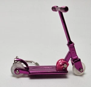 Vintage Old Navy Pink Scooter Keychain Metal Folding Mini Scooter - Picture 1 of 10