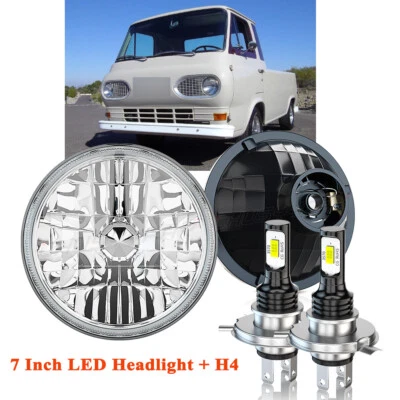 Faro LED redondo alto/bajo de 7" para Ford Econoline E-100 E-150 E-200 E-250 E-300 Foto 1 de 4