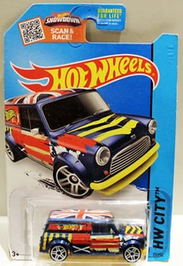 Tarjeta larga Hot Wheels 67 Austin Mini Van EE. UU. solo bonita - Imagen 1 de 2