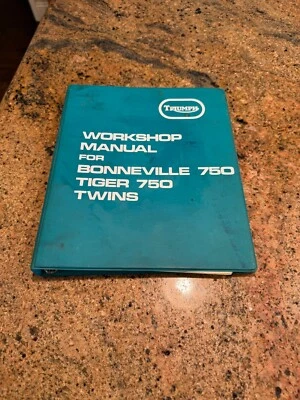 Hasta 1973 Triumph 750 Bonneville Tiger original taller manual servicio Foto 1 de 4
