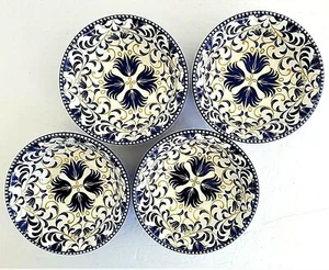 (4) Müsli Suppenschalen ~ Bimini blau & hellbraun ~ von Lorren Home Trends - Bild 1 von 12