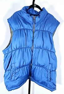 OLD NAVY Zip Up Puffer Vest Women's Size 2X Blue Nylon - Picture 1 of 7