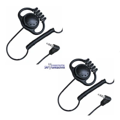 ALAN MIDLAND ALBRECHT 2XALBRECHT OH-2A,flexibler Ohrhörer mit 3,5mm,Fahrschul,Security,Skischule,Funk