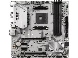 MSI B450M MORTAR TITANIUM AM4 AMD B450 MATX USB 3.1 HDMI AMD Motherboard Tested - Picture 1 of 6