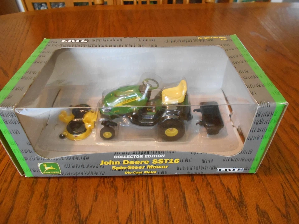 Ertl John Deere Sst16 Spin-steer Mower Tractor Collector Edition Diecast 1 16
