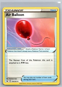2020 Pokemon TCG Air Balloon SWSH01 Base Set 156/202 Uncommon Trainer Card - Picture 1 of 2