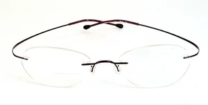 Silhouette TMA 7395 6066 Wine 19 135 Rimless Eyeglasses Frame w/cs Austria 238 - Picture 1 of 11