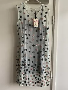 Alannah hill Dress Size 10 Sequin Flowers Original Price $529 - Picture 1 of 5