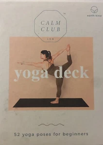 Yoga Deck 52 Poses For Beginners Calm Club Self Help Fitness Stretch Card Luckie - Picture 1 of 2