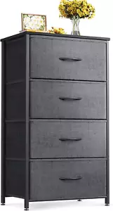 Dresser for Bedroom with 4 Storage Drawers, Small Dresser Chest of Drawers Fabri - Picture 1 of 12