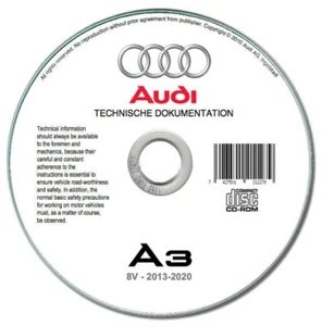 Audi A3 (8V) 2013-2020 manuale officina su cd - Foto 1 di 7