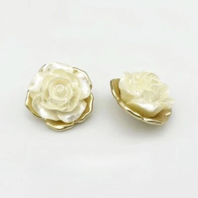 20pcs Camellia Metal Buttons DIY Jacket Coat Suit Cardigan Sew Button Accessory - Image 1 of 4