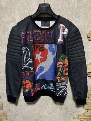 Sudadera Philipp Plein NBA Baloncesto Estampado Estrás Talla L Foto 1 de 4