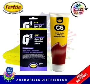 Farecla G6 Rapid Grade Compound Paste 400g Tube + Super Soft Fleece - Picture 1 of 7