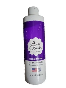 Ann Clark Professional-Grade Gel Food Coloring Made in USA Purple 13.5oz Sealed - Picture 1 of 3