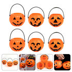 6pcs Halloween Pumpkin Bucket Candy Holders for Trick or Treat Party Supplies-GD