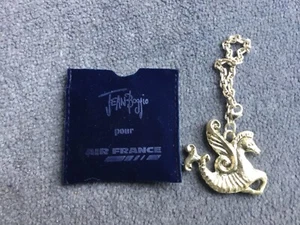 Air France Concorde Seahorse Metal Llavero Jean Boggio 2000 Logo Bolso - Imagen 1 de 8