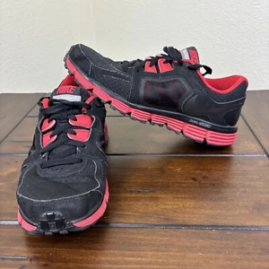 Nike Dual Fusion ST 2 Running Shoes 454242-004 Black Red Men's Size 8 - Picture 1 of 18