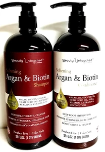 Beauty Untouched Pack Of 2~ Argan Biotin Shampoo & Conditioner 64 Fl oz - Bild 1 von 2
