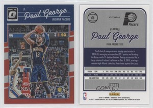 2016-17 Panini Donruss Optic Red Prizm /99 Paul George #93