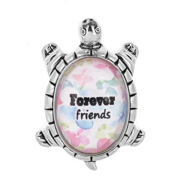Ganz Message TURTLE Figurine "FRIENDS FOREVER" Friendship 1 3/4" "