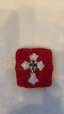 Auténtica Pulsera Corazones Cromados Vintage Cruz Roja Foto 1 de 3