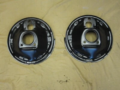 1965 - 1968 Chevrolet Impala Front Drum Brake Backing Plates PAIR - Image 1 of 4