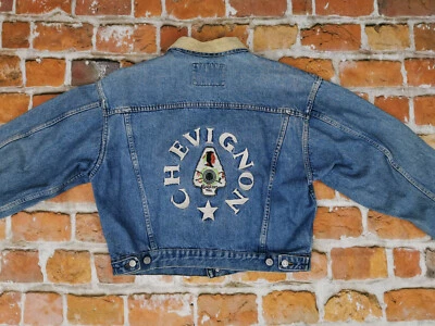 *CHEVIGNON DAMEN VINTAGE JEANS JACKE*CONQUEST TRAIL INDIANER*BLAU*GR: XL*TIP TOP - Bild 1 von 4