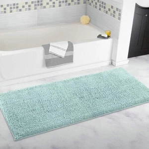 ITSOFT Chenille Badematte, rutschfeste Badematte für Badezimmer, saugfähig & maschinell - Bild 1 von 8