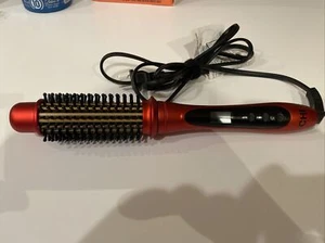 CHI Tourmaline Ceramic Series 1.25” Heated Round Brush, Ruby Red, Cover No Box. - Picture 1 of 3