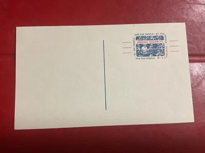 (62) US #UX51 unused, 1964 Postal card 4c Social Security - Image 1 of 2
